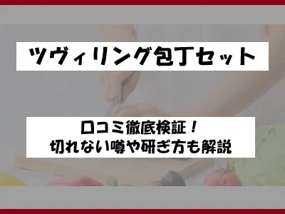 ツヴィリング包丁セットの口コミ徹底検証！切れない噂や研ぎ方も解説