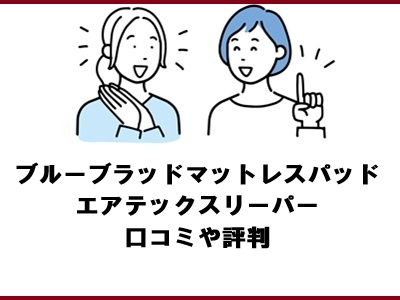 ブルーブラッドマットレスパッドエアテックスリーパーの口コミや評判