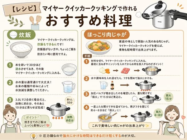 【レシピ】マイヤークイッカークッキングで作れるおすすめ料理