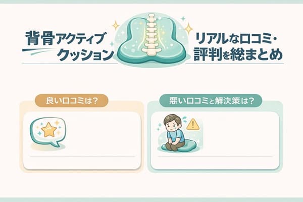背骨アクティブクッションを実際に使用した方のリアルな口コミと評判のまとめ